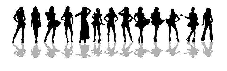 Image showing women silhouette