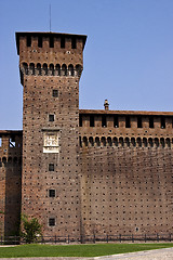 Image showing tower castle brick  old brown and 