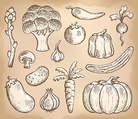 Image showing Vegetable theme collection 3