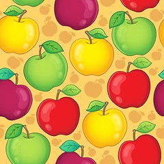 Image showing Seamless background fruit theme 1
