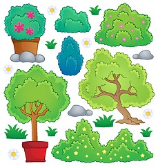 Image showing Plants and bush theme collection 1