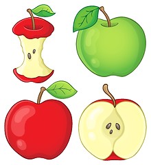 Image showing Various apples collection 1