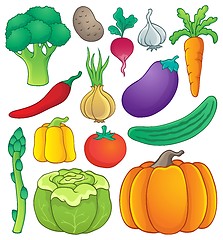 Image showing Vegetable theme collection 1