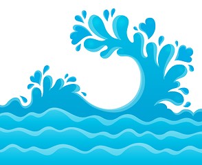 Image showing Water splash theme image 6