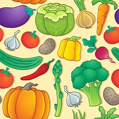 Image showing Seamless background vegetable 1