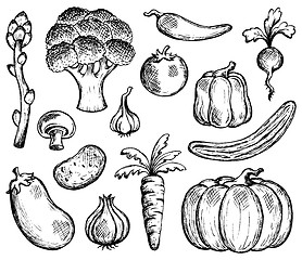 Image showing Vegetable theme collection 2