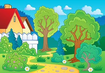 Image showing Tree theme landscape 3