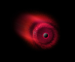 Image showing space explosion red