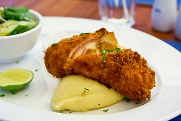 Image showing Chicken Cordon bleu