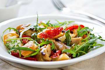 Image showing Chicken with sundried tomato and rocket salad