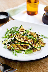 Image showing Grilled courgette salad