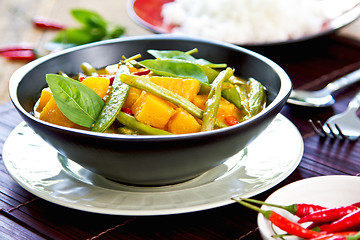 Image showing Pumpkin curry 