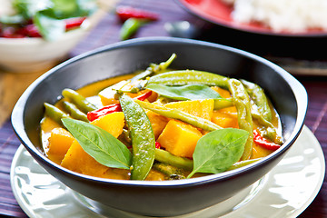 Image showing Pumpkin curry 