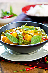 Image showing Pumpkin curry 
