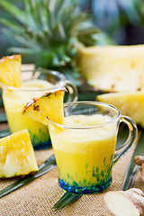 Image showing Pineapple with ginger juice