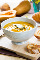 Image showing Butternut squash soup
