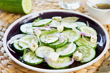 Image showing Cucumber with Feta salad