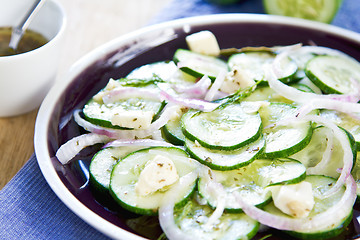 Image showing Cucumber with Feta salad