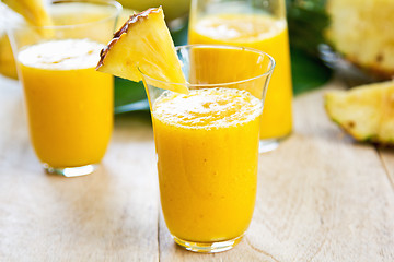 Image showing Mango with pineapple smoothie