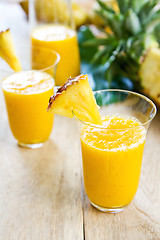 Image showing Mango with pineapple smoothie