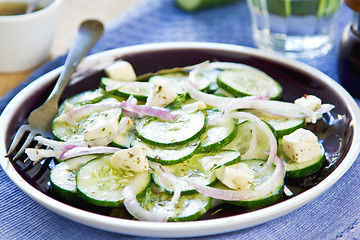 Image showing Cucumber with Feta salad