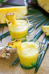 Image showing Pineapple with ginger juice