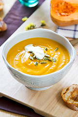 Image showing Butternut squash soup