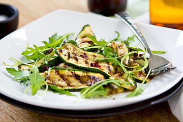 Image showing Grilled courgette salad