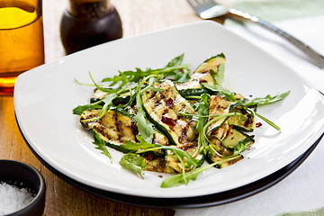 Image showing Grilled courgette salad