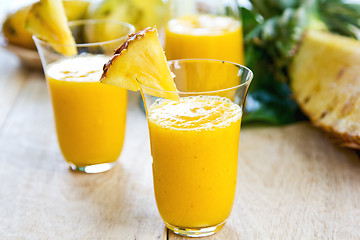 Image showing Mango with pineapple smoothie