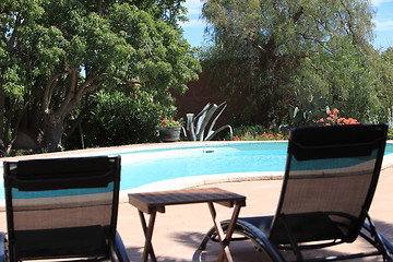 Image showing Garden and pool