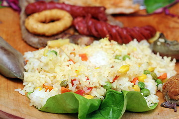 Image showing rice with vegetables