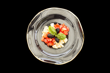 Image showing Tomatoes and mozzarella tartar