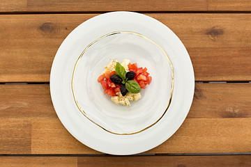 Image showing Fresh caprese tartar