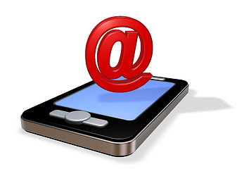 Image showing smartphone email