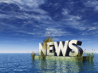 Image showing stone news