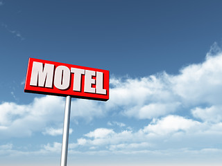 Image showing motel sign