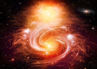 Image showing galaxy in a free space