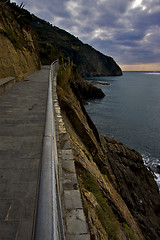 Image showing sidewalk clouds abstract rock 