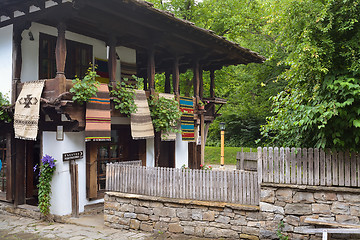 Image showing View of the street in the architectural complex Etara, Bulgaria