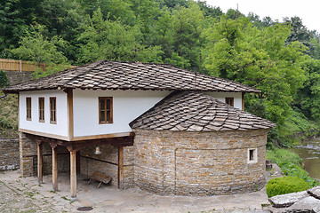 Image showing The church St. Epiphan with the old school in Etara, Bulgaria