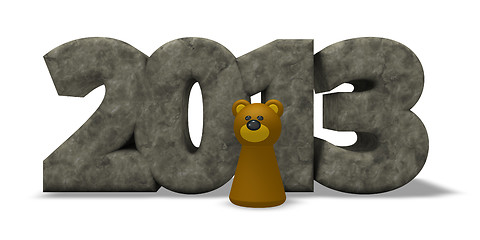 Image showing bear year 2013