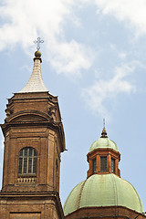 Image showing Dome near asinelli tower in Bologna