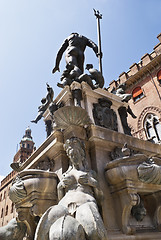 Image showing Fountain of Neptune in Bologna