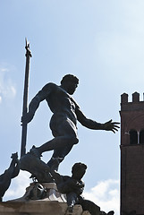 Image showing Fountain of Neptune in Bologna