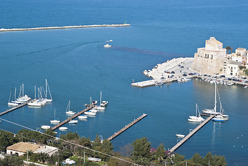 Image showing The town of Castellammare del Golfo