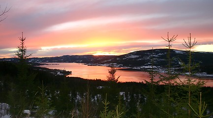 Image showing december sunset