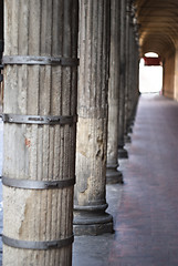 Image showing ancient porch in bologna