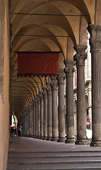 Image showing ancient porch in bologna