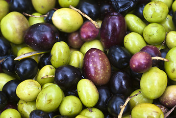 Image showing sicilian olives background